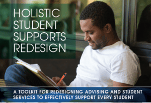 Young Man reading Holistic Student Supports