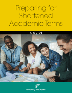 Cover of ATD's "Preparing for Shortened Academic Terms: A Guide"