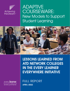 Adaptive Courseware: New Models to Support Student Learning